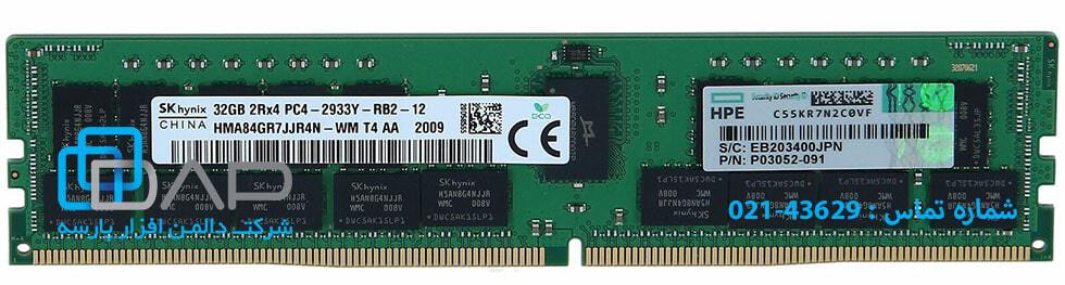  HPE 32GB (1x32GB) Dual Rank x4 DDR4-2933 CAS-21-21-21 Registered Smart Memory Kit (P00924-B21) 