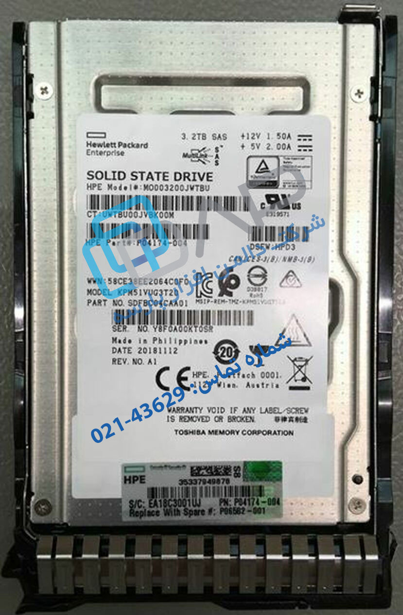  HPE 3.2TB SAS 12G Mixed Use SFF SC PM5 SSD (P04174-004) 