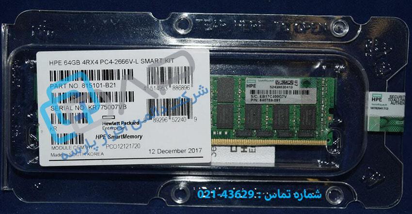  HPE 64GB (1x64GB) Quad Rank x4 DDR4-2666 CAS-19-19-19 Load Reduced Smart Memory Kit (815101-B21) 