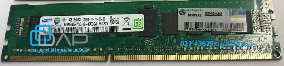  HP 4GB (1x4GB) Single Rank x4 PC3-12800R (DDR3-1600) Registered CAS-11 Memory Kit (647895-B21) 