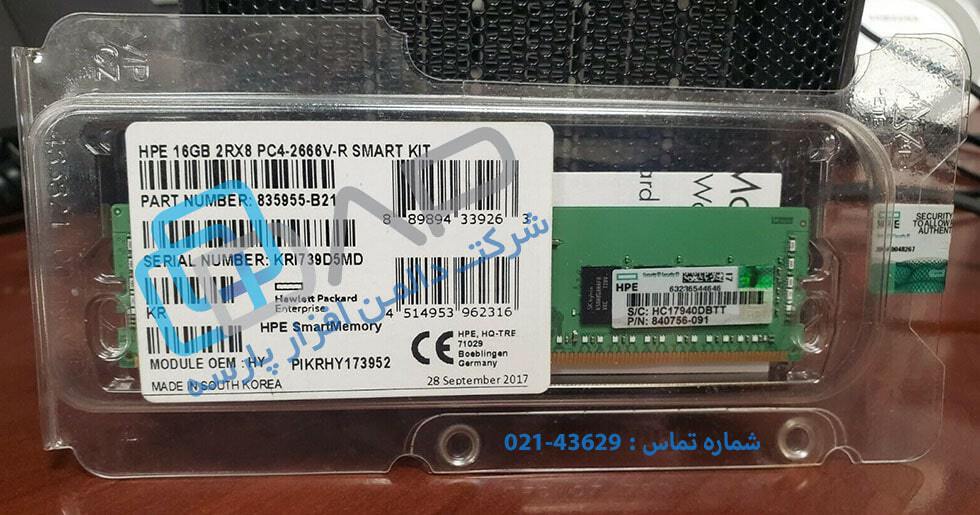  HPE 16GB (1x16GB) Dual Rank x8 DDR4-2666 CAS-19-19-19 Registered Smart Memory Kit (835955-B21) 