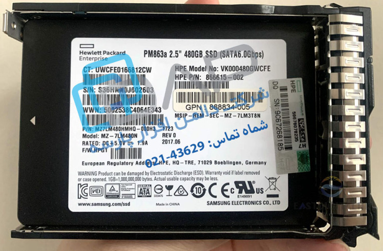 HPE 480GB SATA 6G Read Intensive SFF (2.5in) SC Digitally Signed Firmware SSD (866615-002)