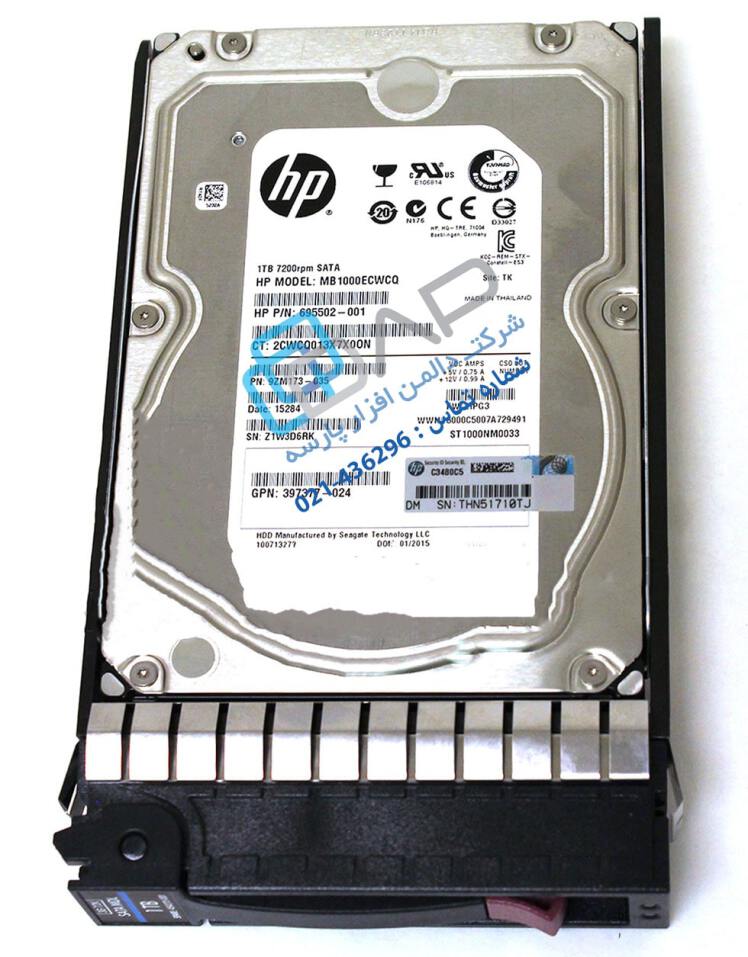 HP 1TB 3G SATA 7.2K rpm LFF (3.5-inch) Quick-release Midline Hard Drive (695502-001)