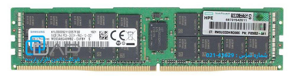  HPE DX 64GB (1x64GB) Dual Rank x4 DDR4-2933 CAS-21-21-21 Registered Smart FIO Memory Kit (P18453-B21) 