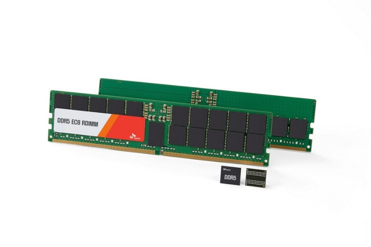 SK Hynix اولین نمونه‌های 24 گیگابایتی DDR5 را ارائه می‌کند.